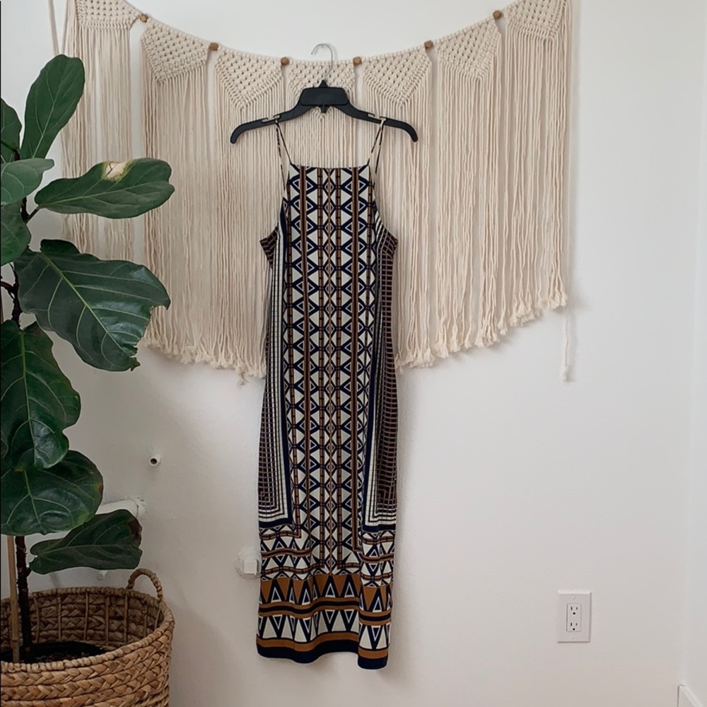 Topshop | Geometric Midi Dress